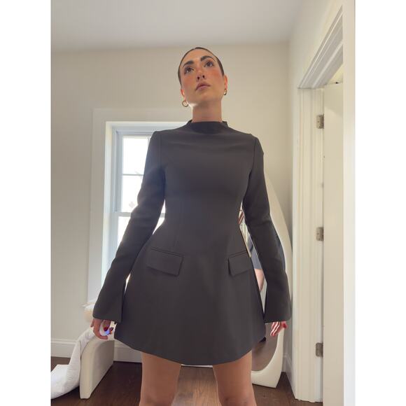 Odd Muse “The Ultimate Muse” Split Sleeve Mini Dress (Slate Grey) – NWT - Picture 1 of 8